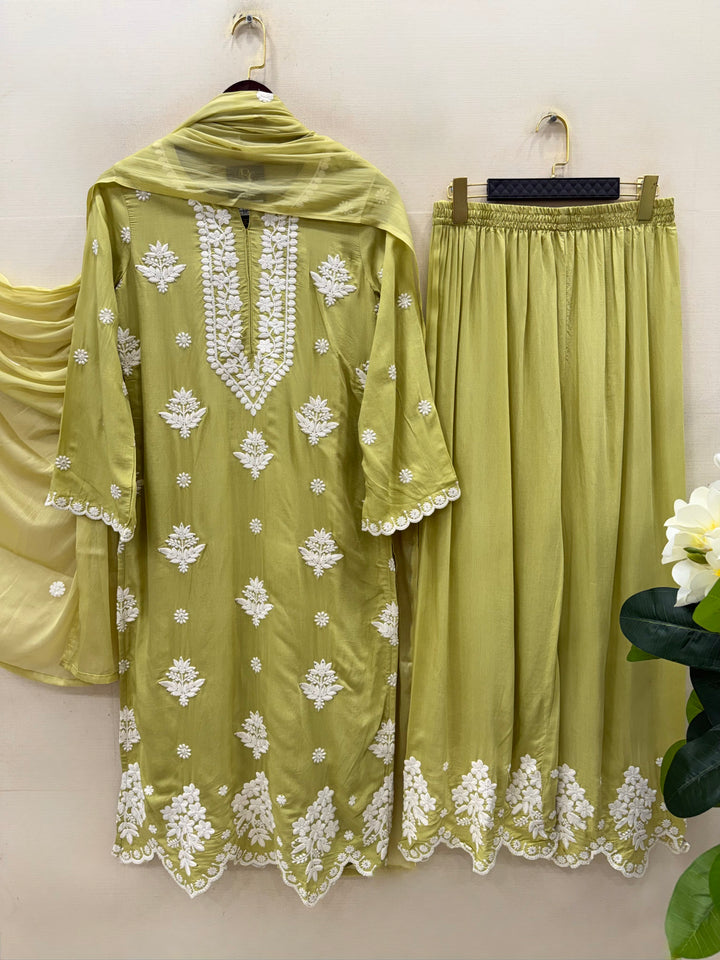 Lucknawi Embroidered Suits