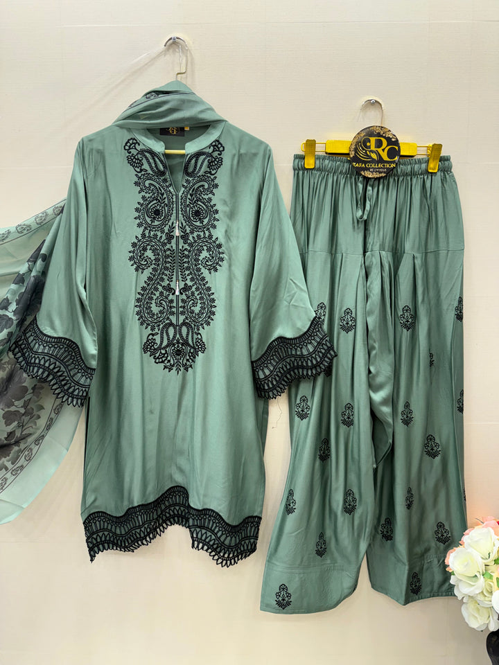 Embroidered Farshi suits 2938