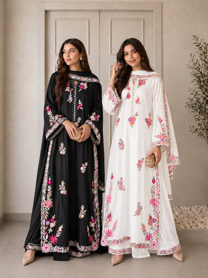 Embroidered Long Kaftan’s