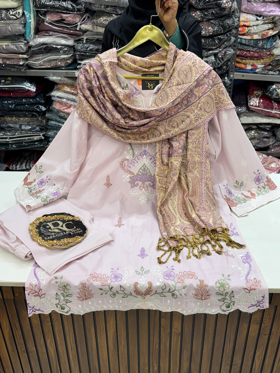 pashmina embroidered sets