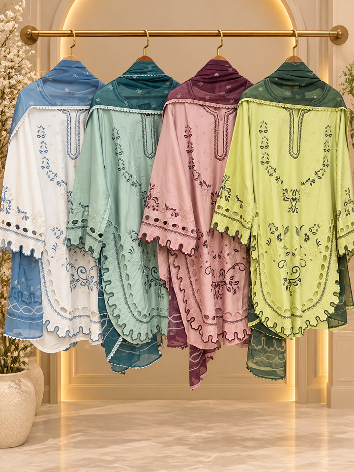 Cutwork Pakistani Suits