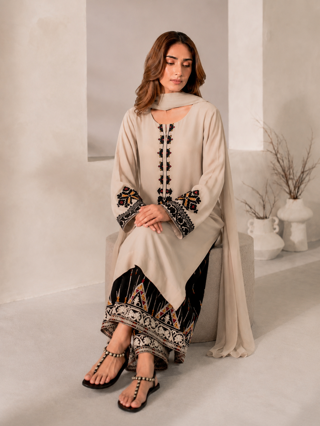Embroidered formal pakistani Suits