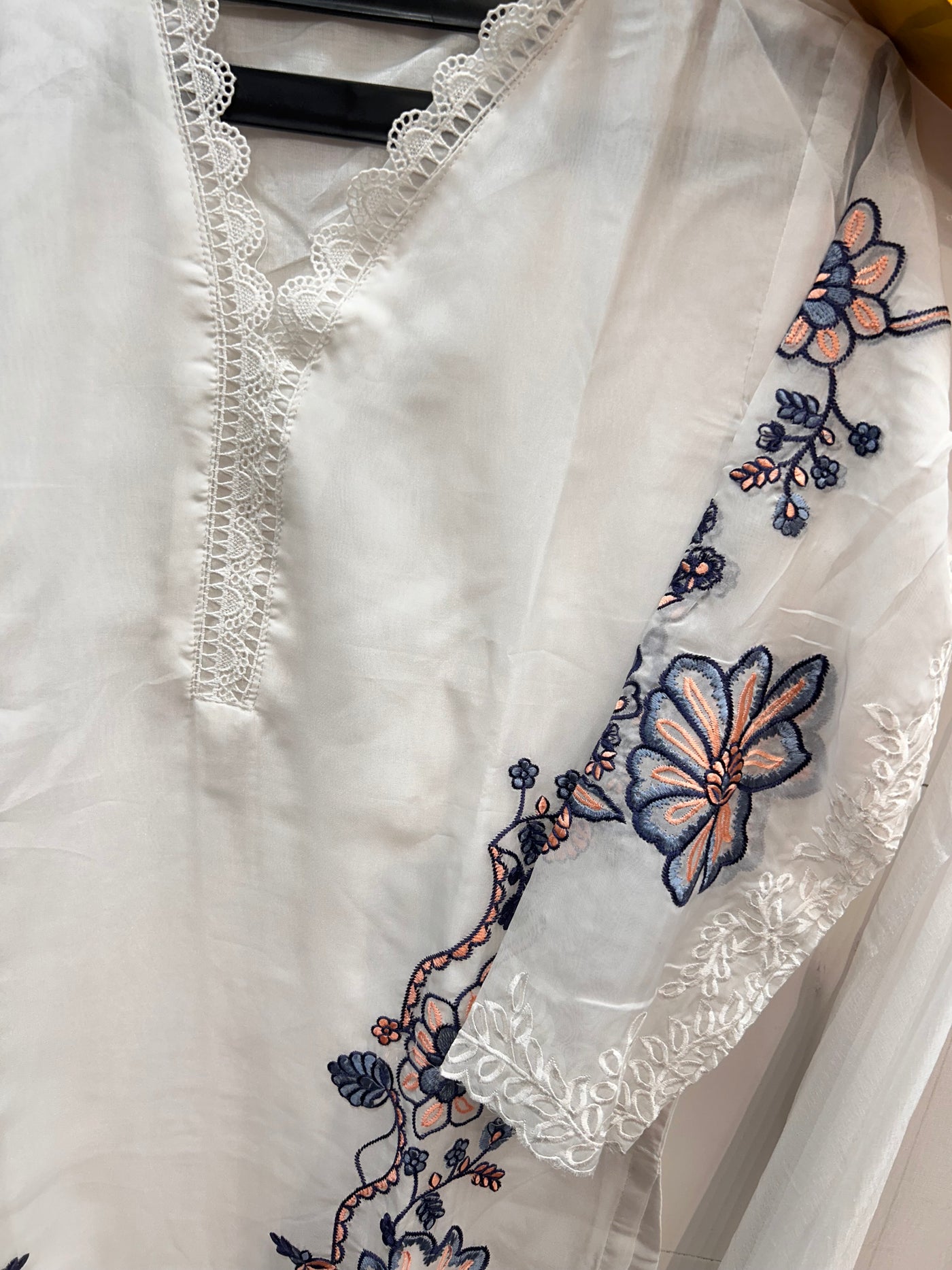 Karachi organza suit 1401