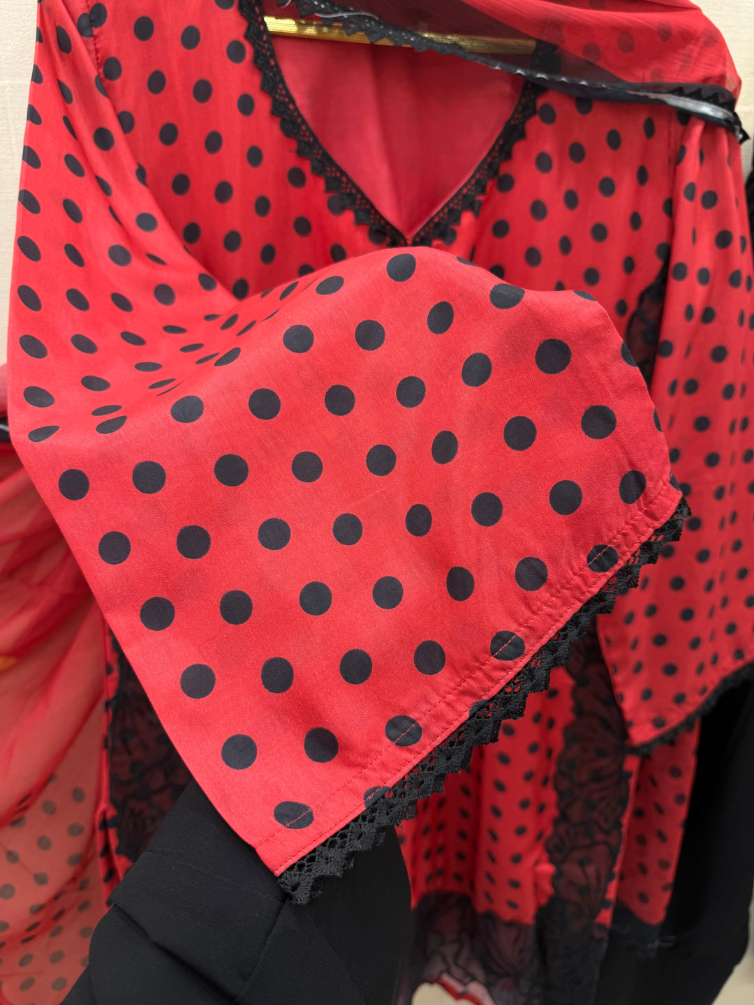 Polka Dot Farshi Salwar Suits