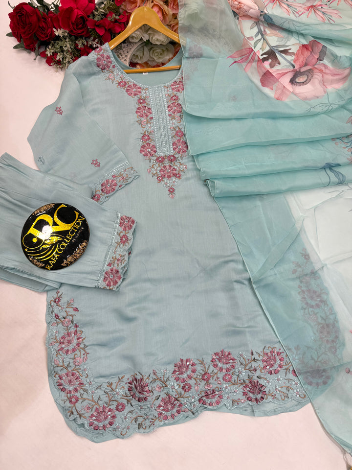 Cotton Embroided suits 005