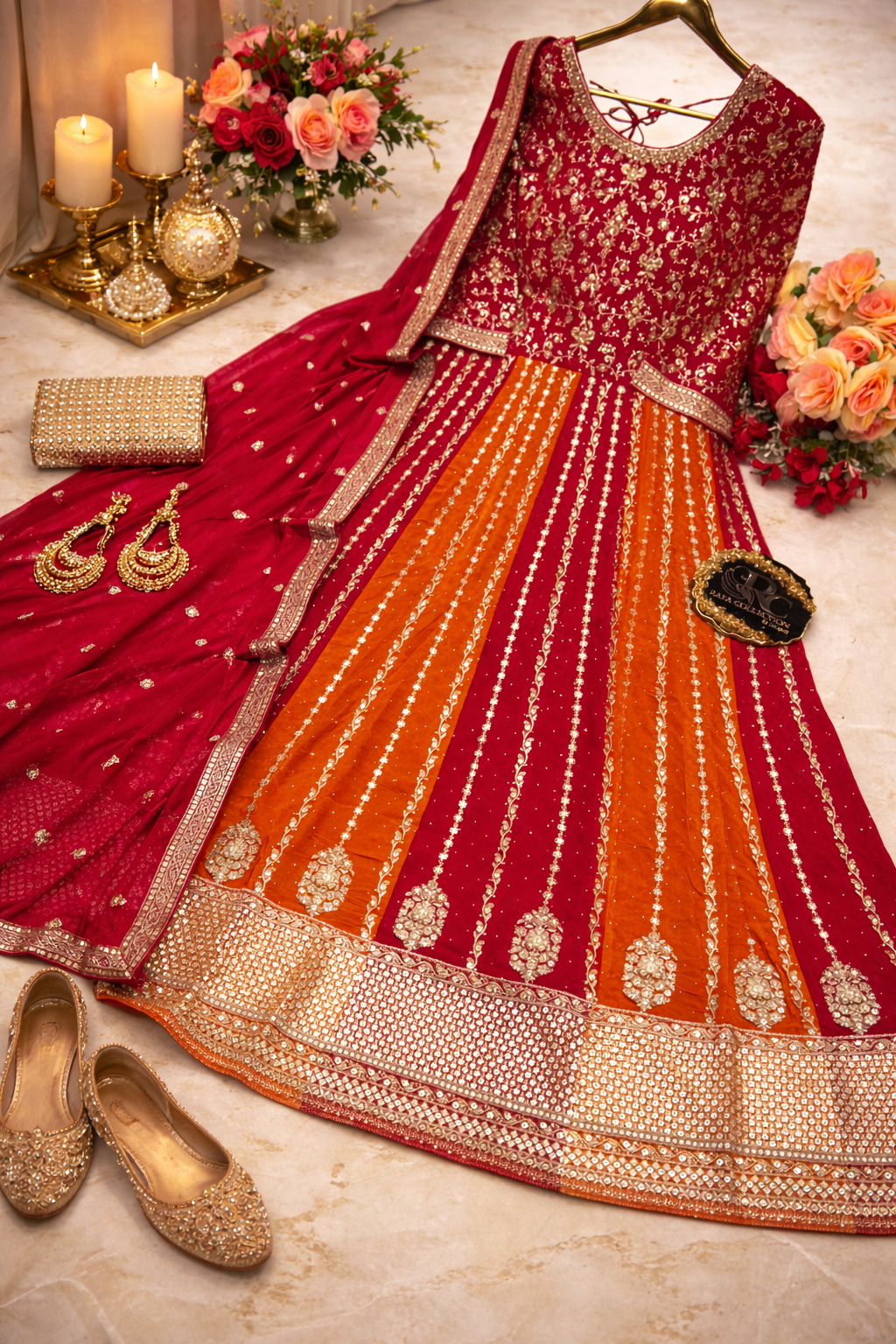 Heavy georgette gown