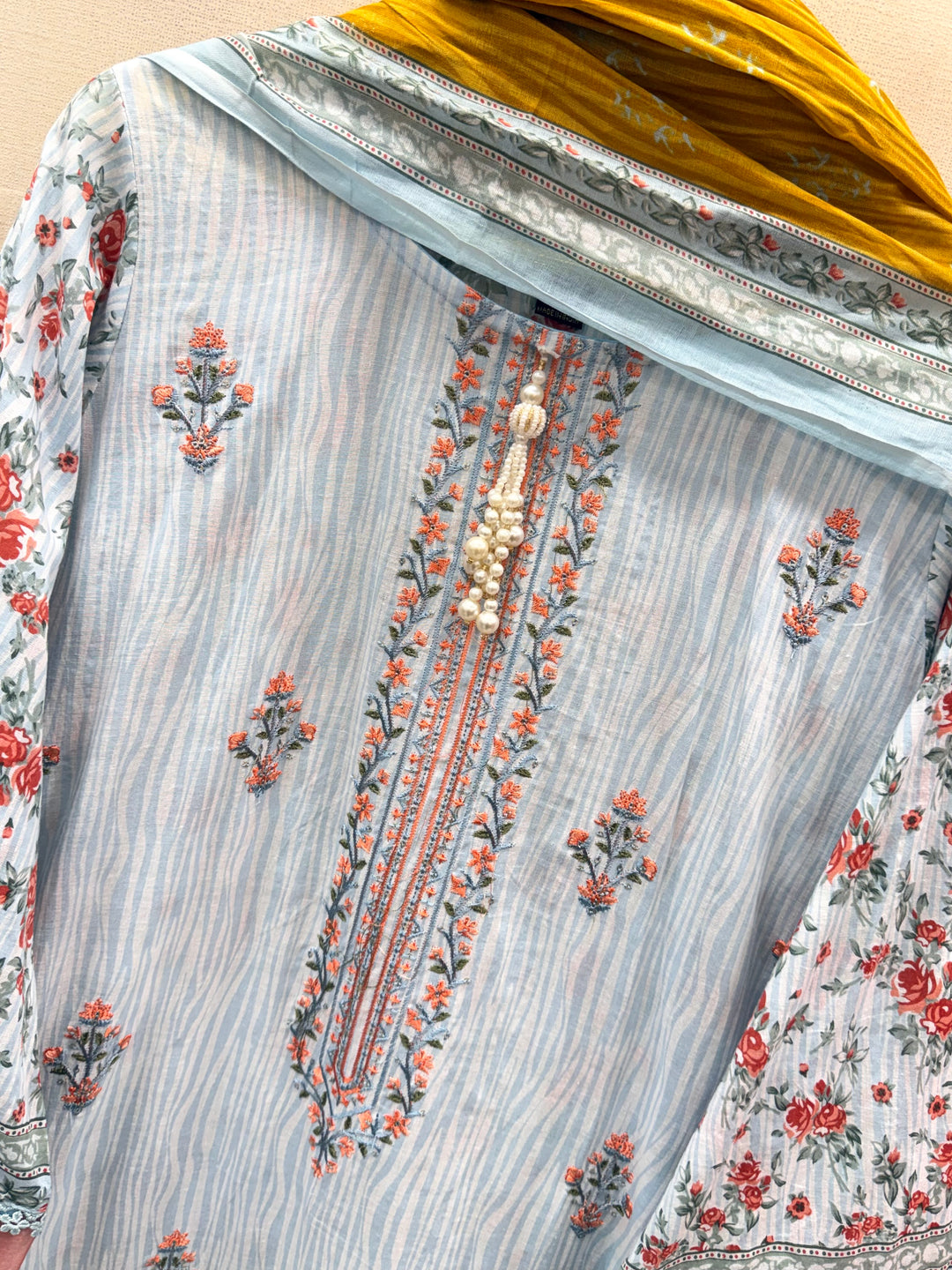 Cotton Embroidered Suits