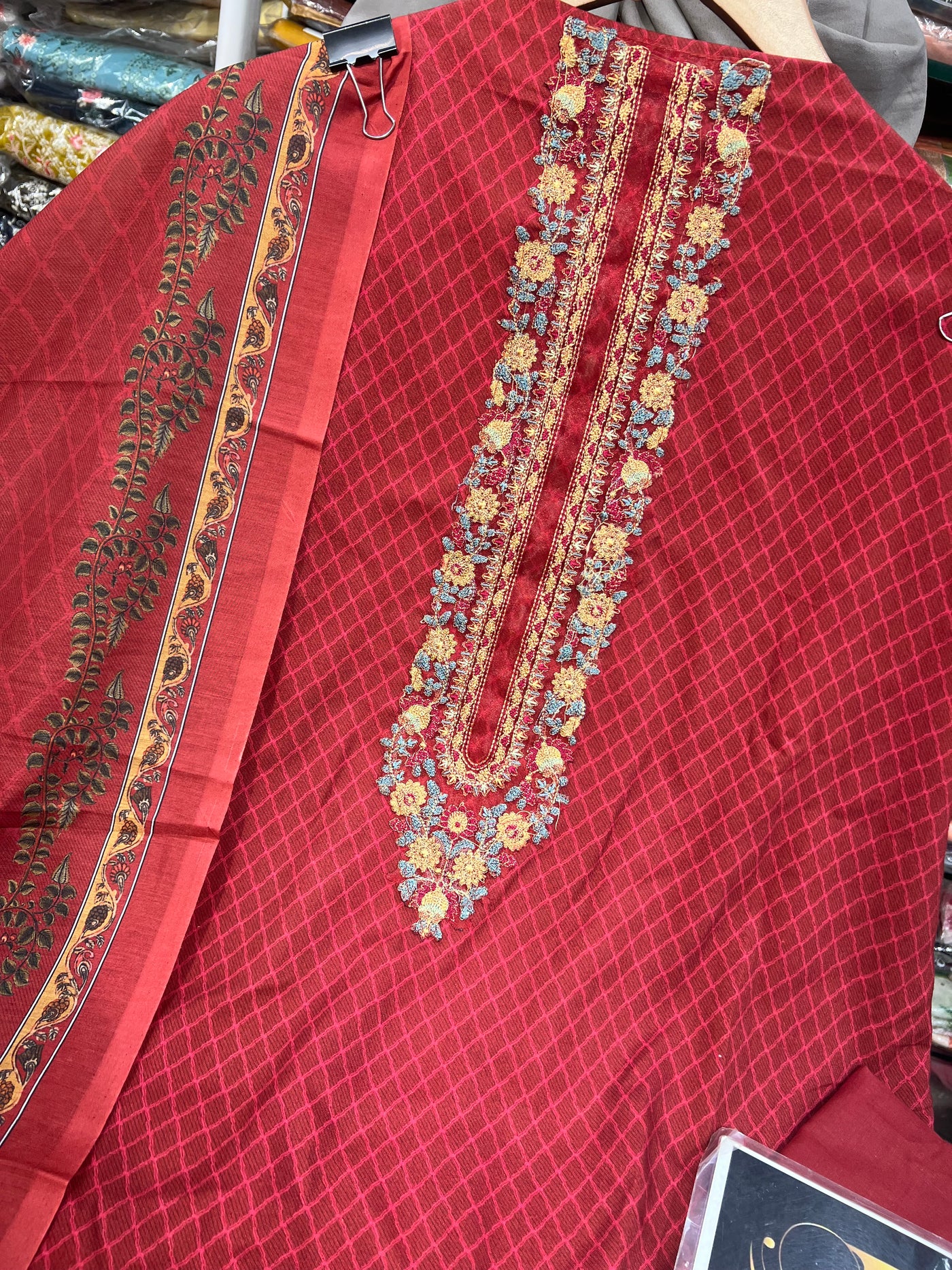 Cotton Unstitched Suit 1579