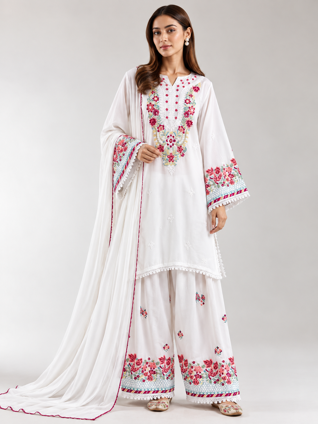 Premium Embroidered Farshi Salwar Suits