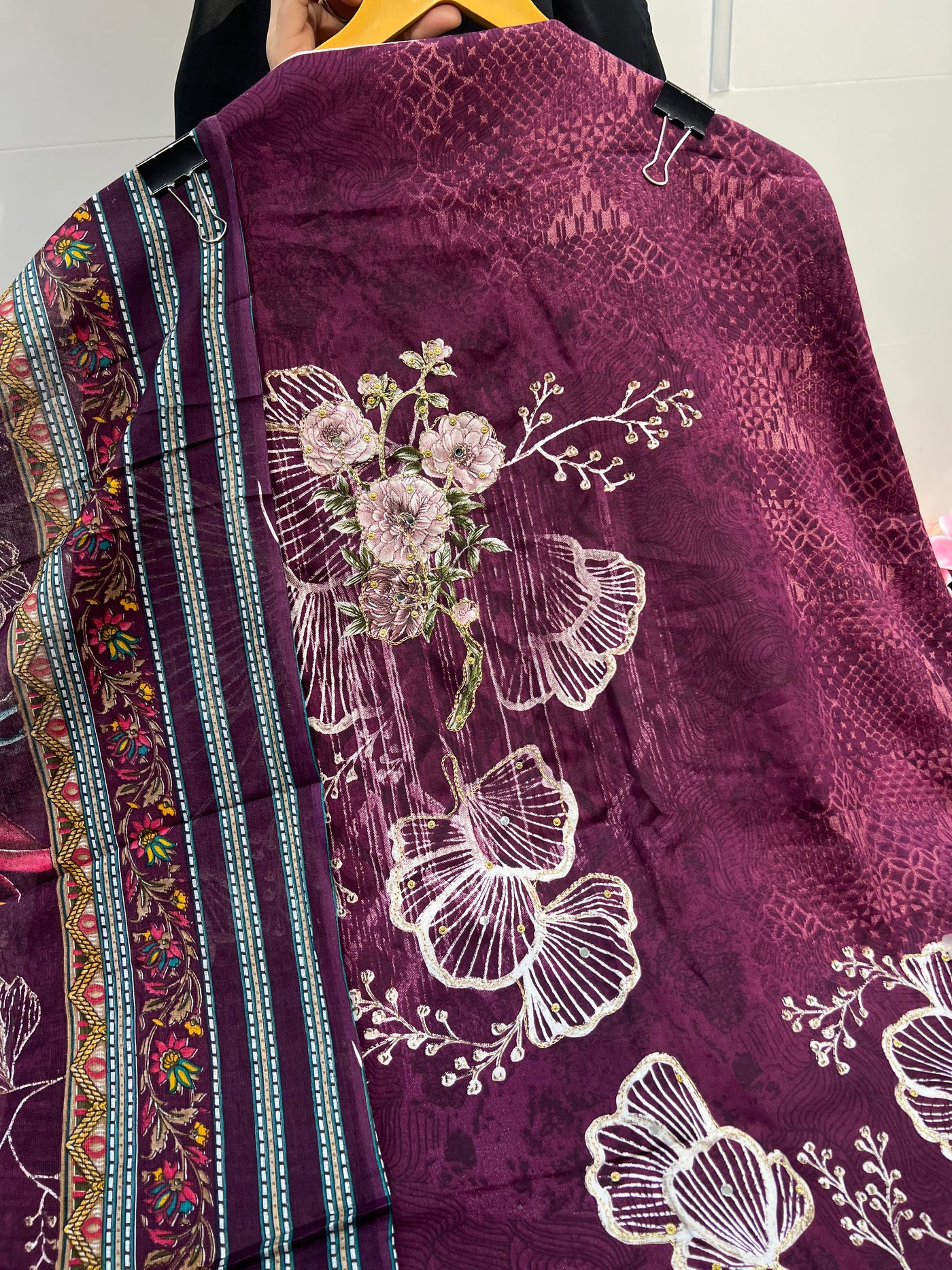 Cotton Zari Work Suit 1800