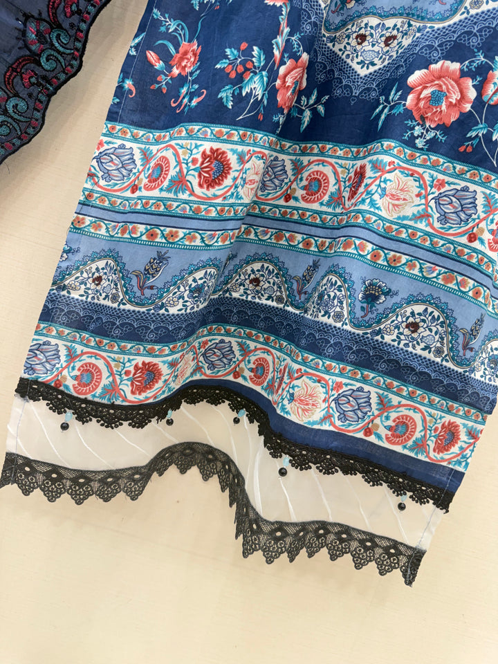 Pakistani cotton embroidered suits