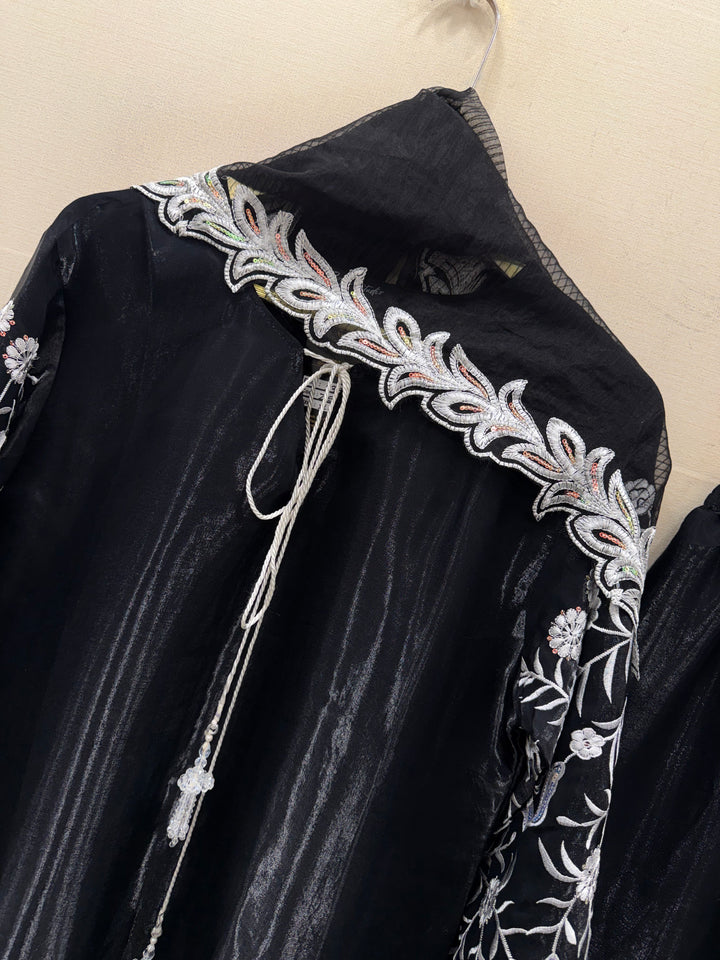 Satin Embroidered Suits