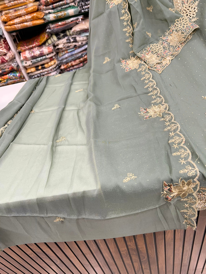 Georgette unstitched suit 2754