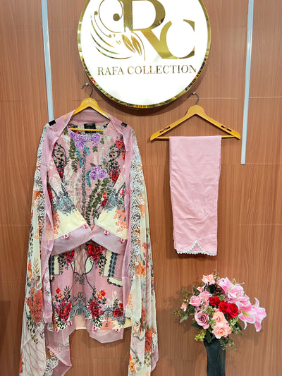 Pakistani patch work suit 2542
