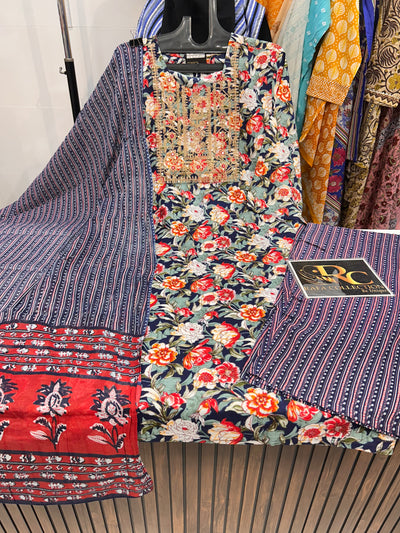 Cotton kurti pant set