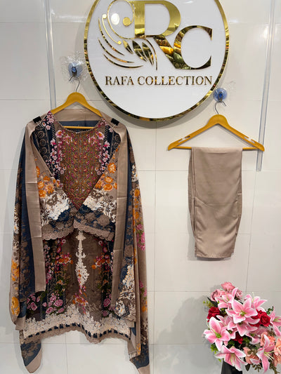 Semi cotton ready to wear suits 2103