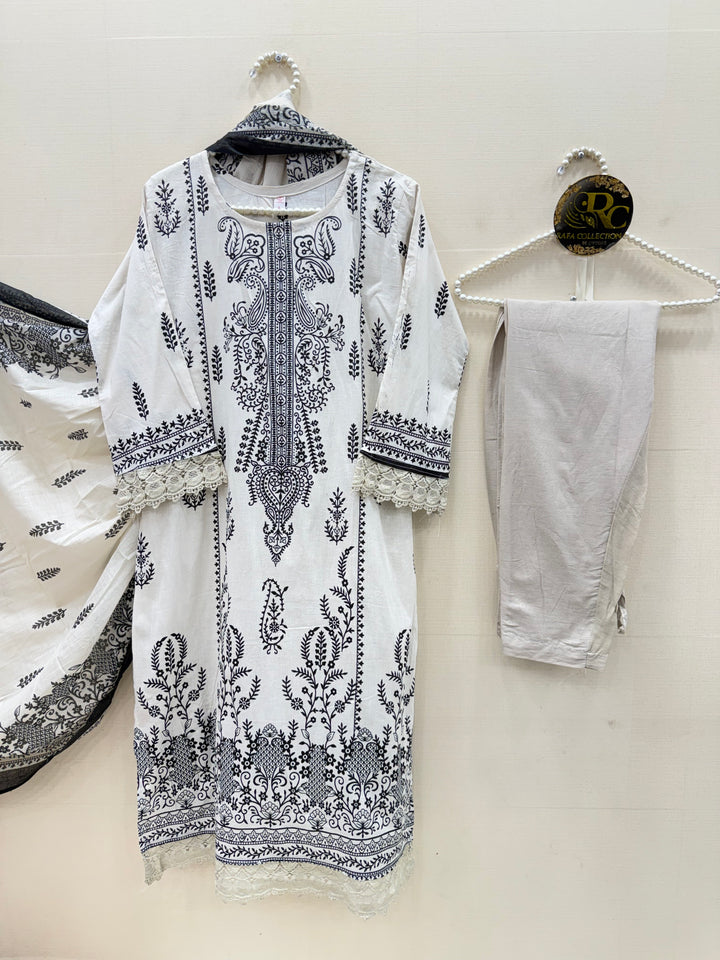 Cotton ready to wear suits 8001