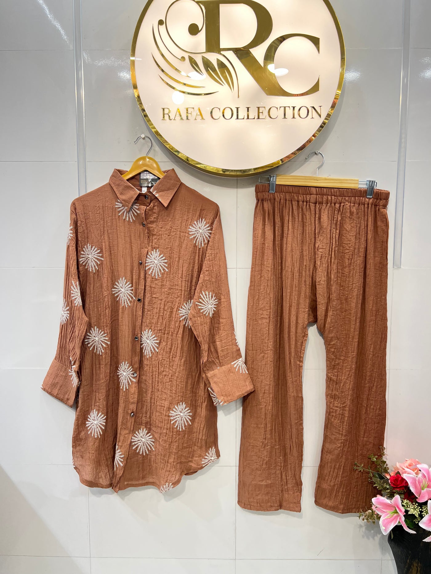 Imported crinkle Co-ord sets 2291
