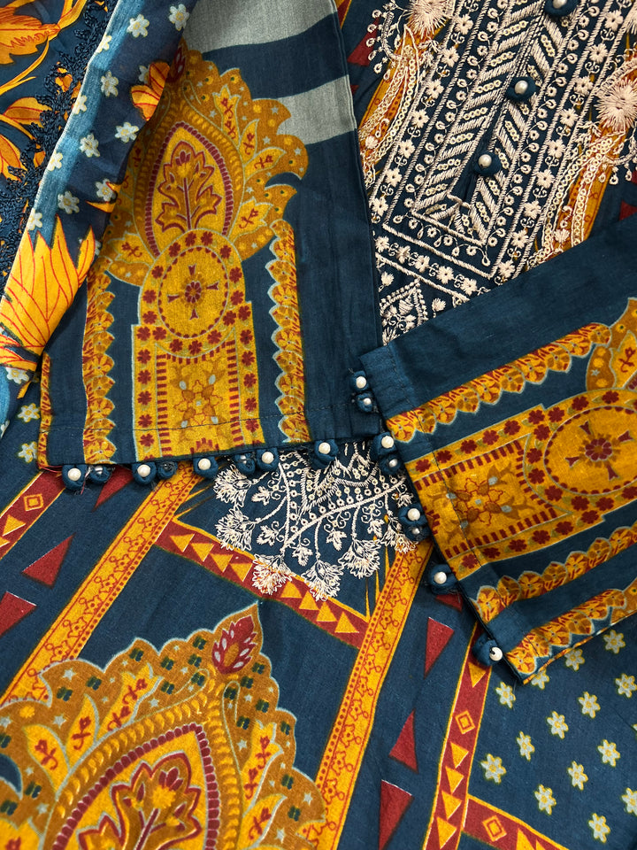 Pakistani pearl embellished suits 2661