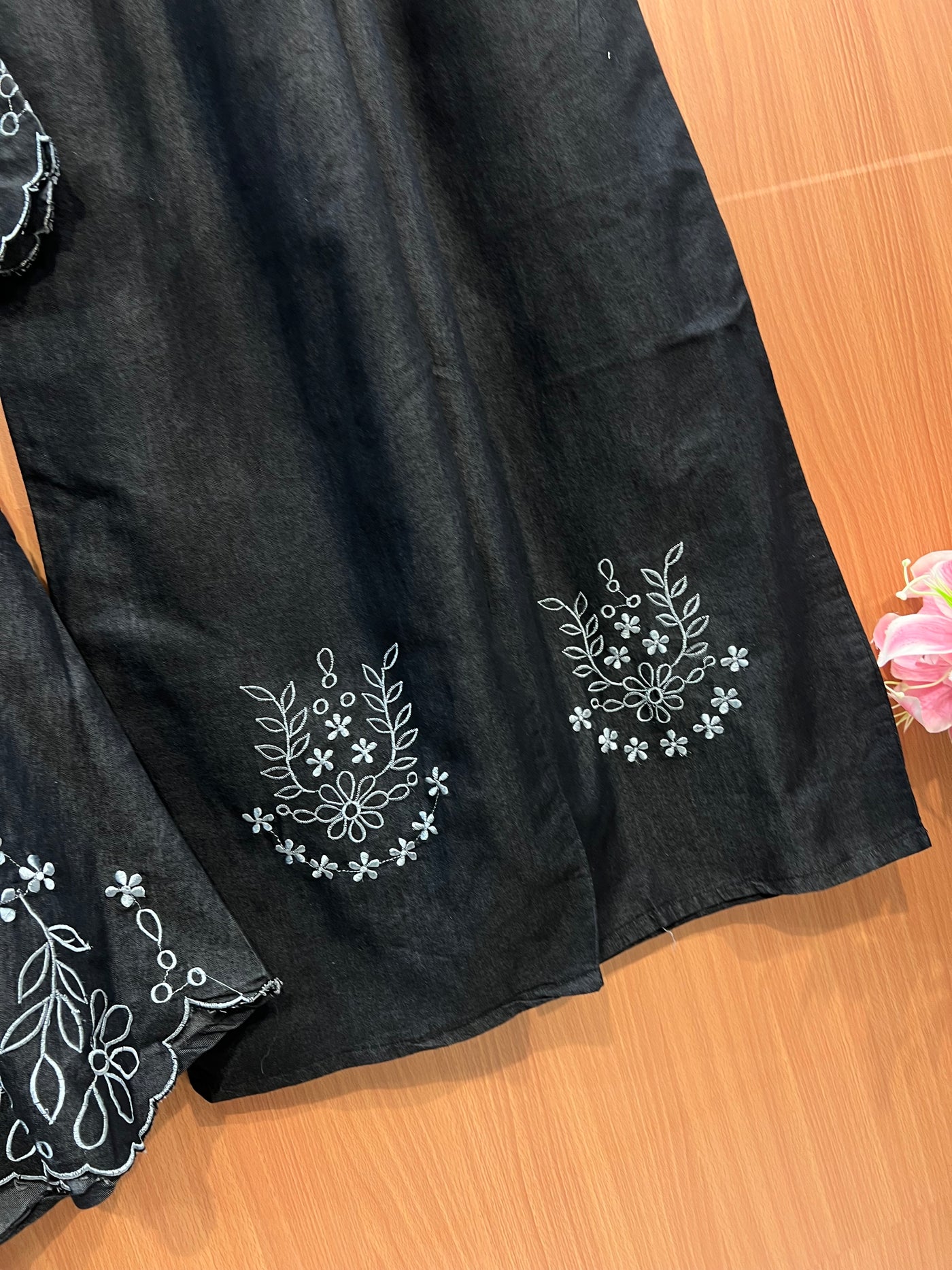 Denim Embroided co-ord set 2742