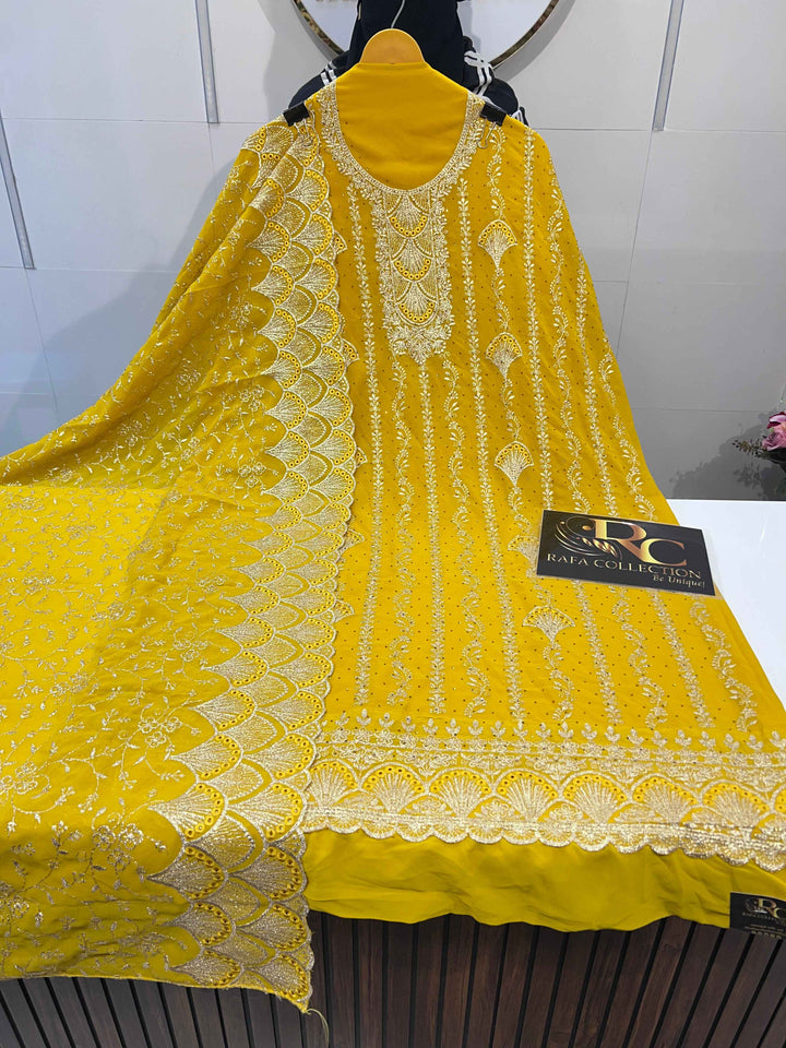 Georgette work suits 2218