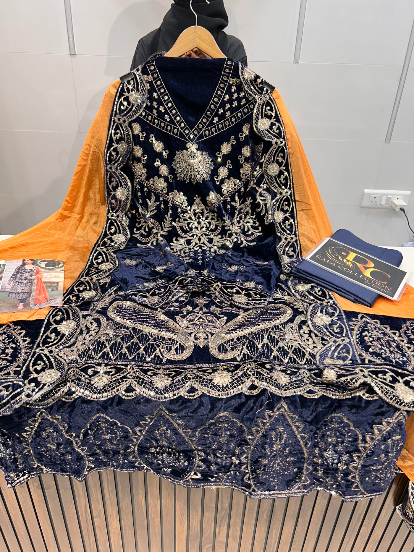 Velvet Unstitch Suit  1517