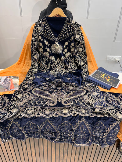 Velvet Unstitch Suit  1517