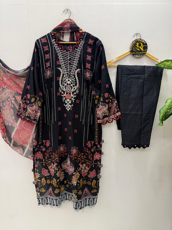 Pakistani patch work suit 0219