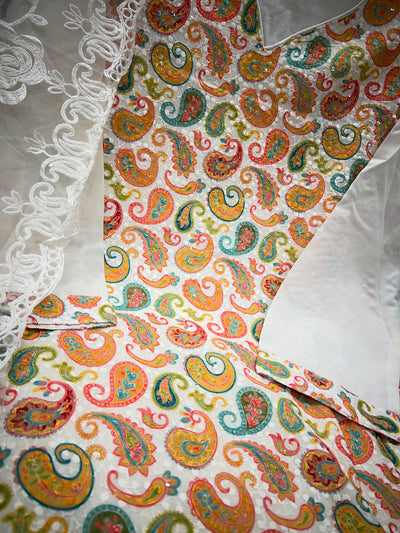 Chikankari cotton suit 1304