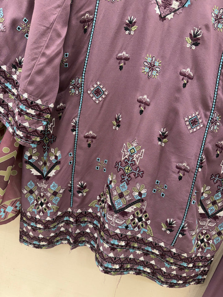 Embroidered Farshi Salwar Suits