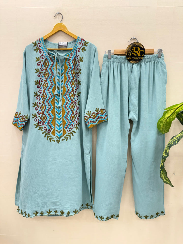 Imported embroided co-ord sets