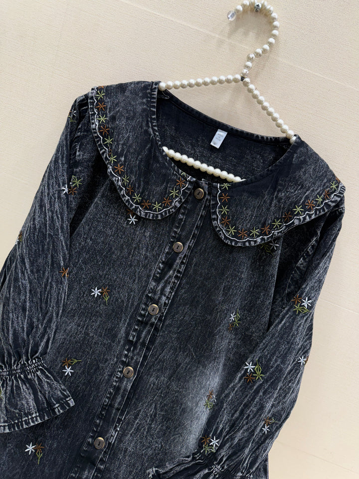 Denim long Gown 2779