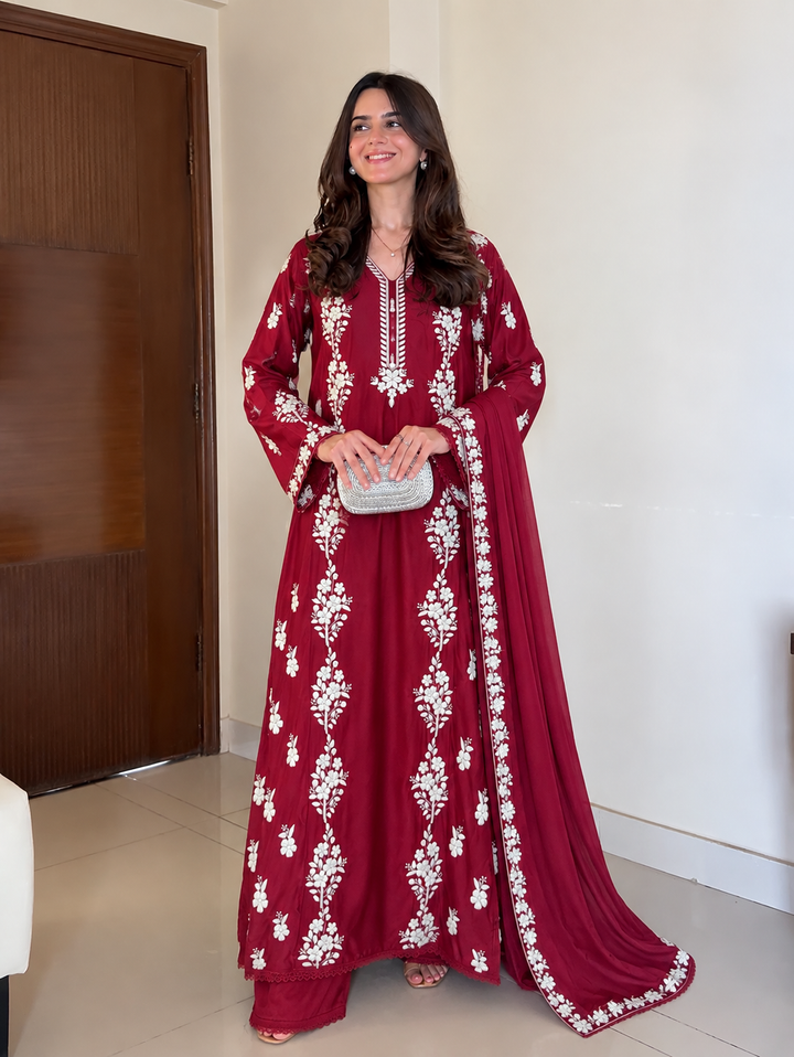 Lucknawi Long kaftan Suits