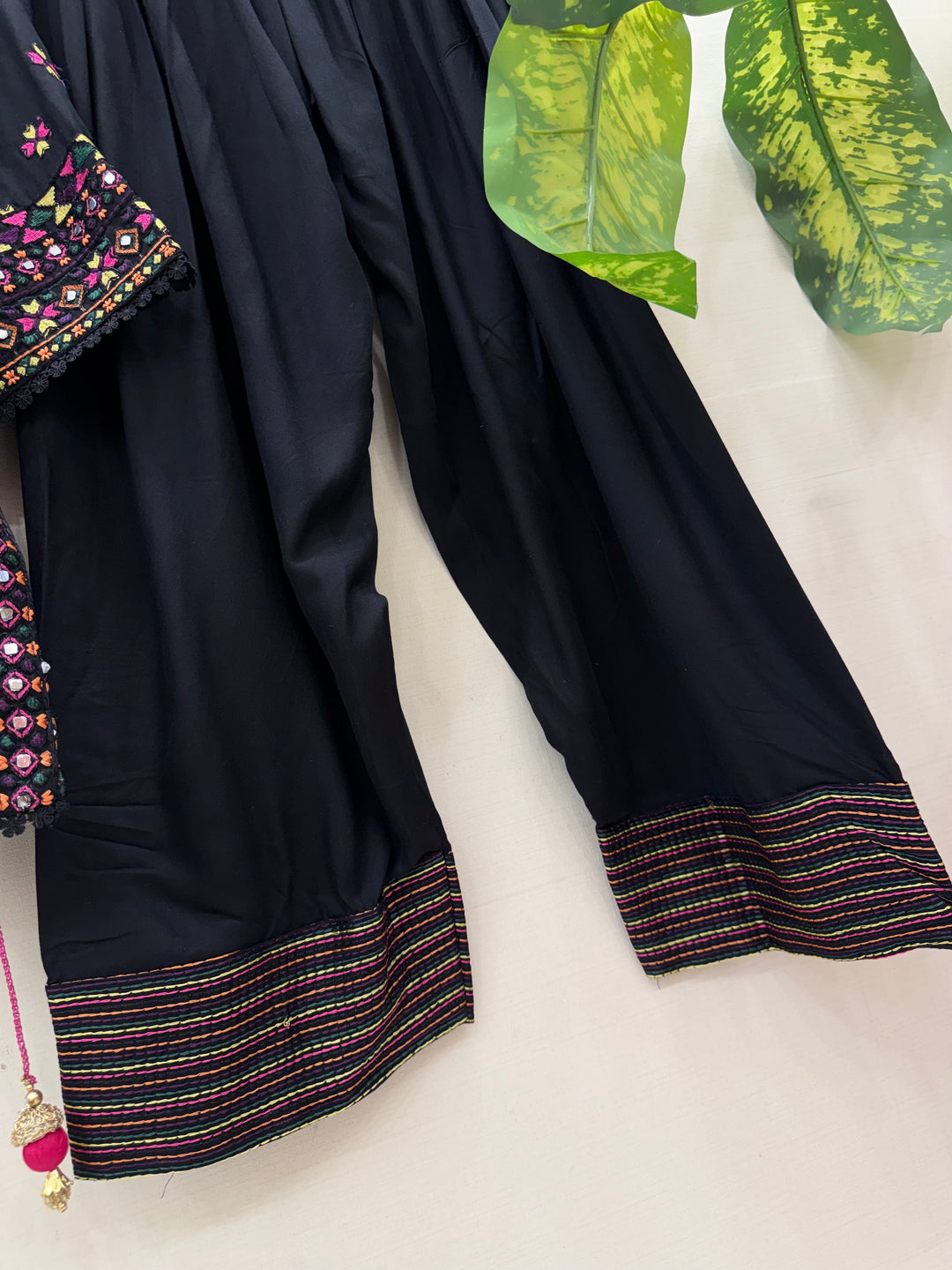 Embroidered multi color Farshi suits