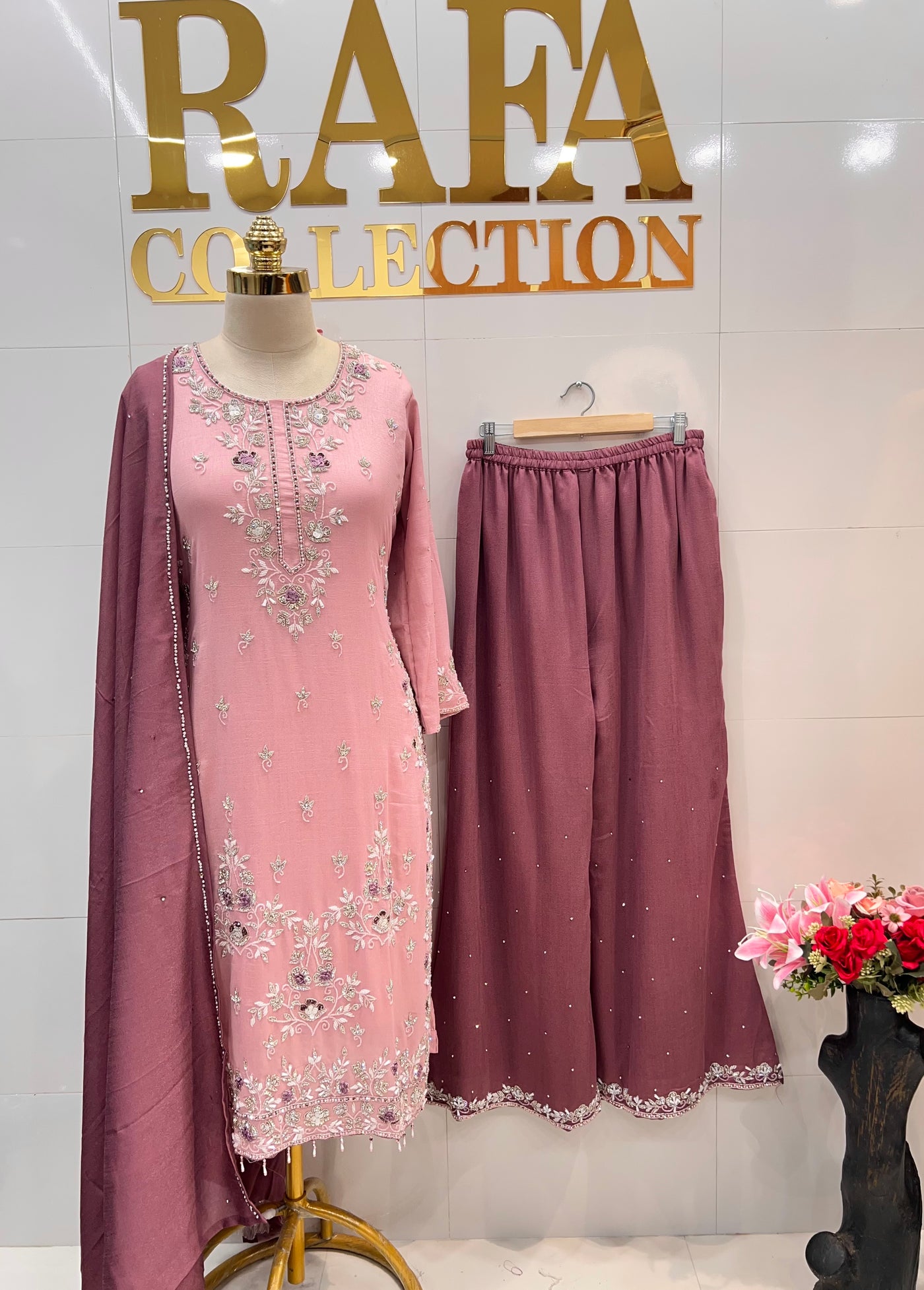 Wedding wear palazzo suit 2821