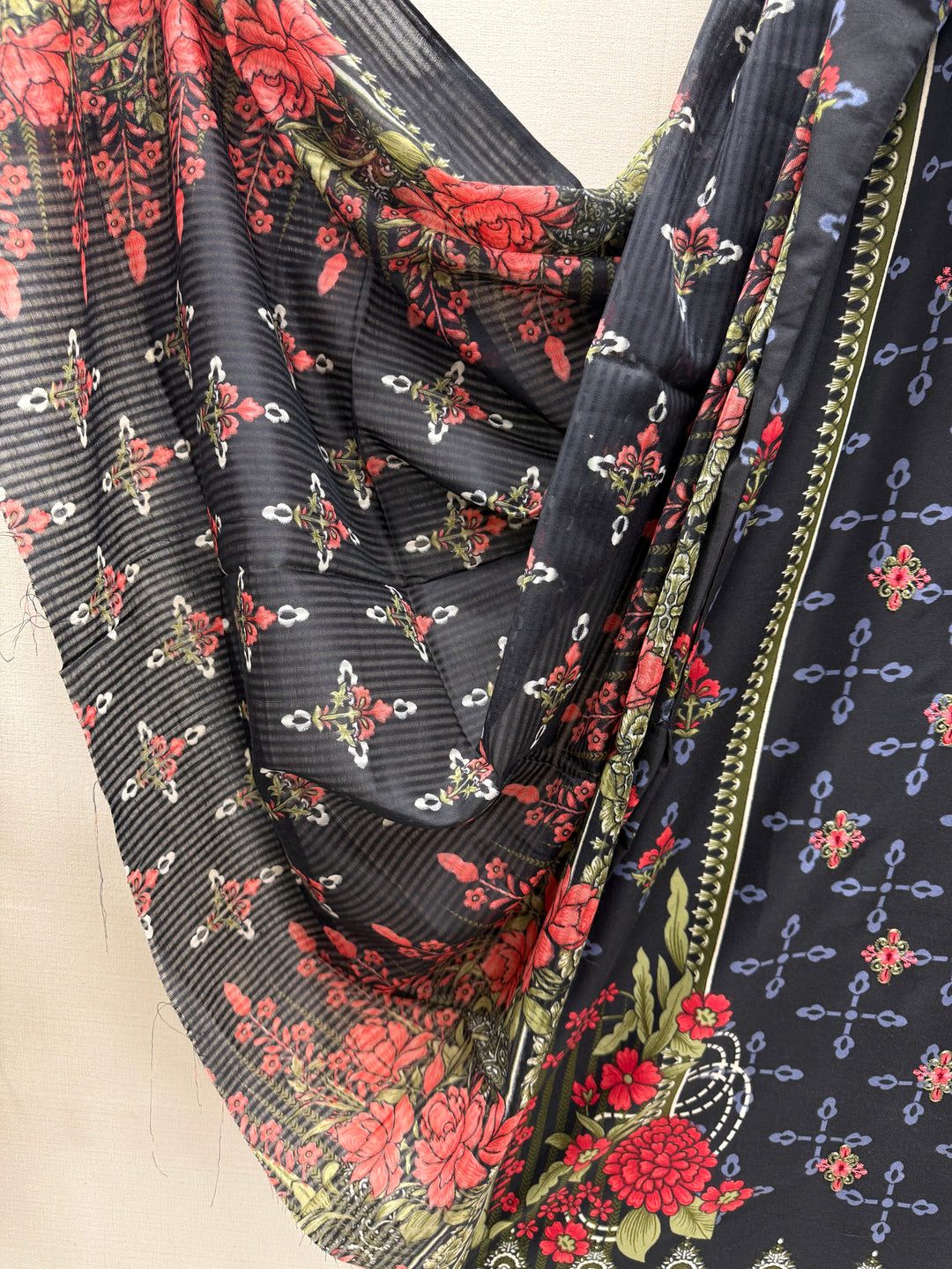 Cotton embroidered suits