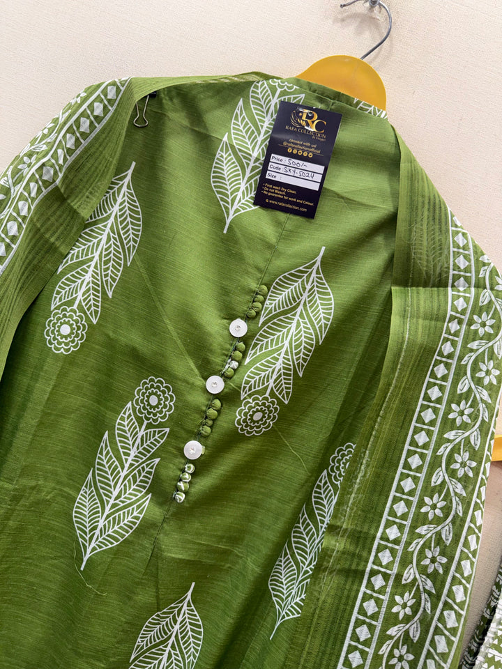 Slub Cotton Unstitched Suits