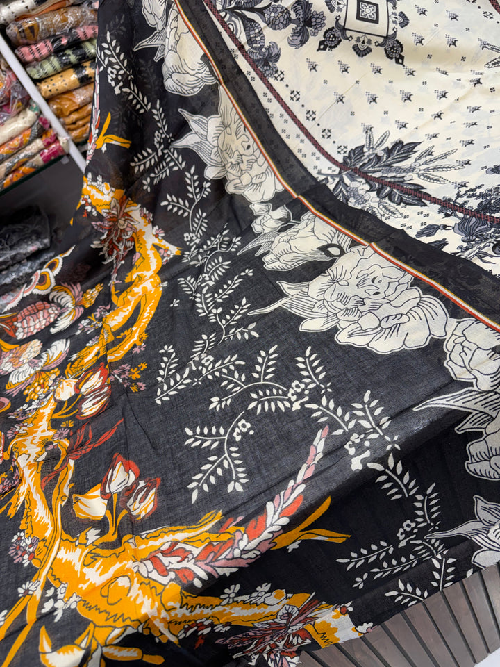 Cotton printed unstitched suits 2900