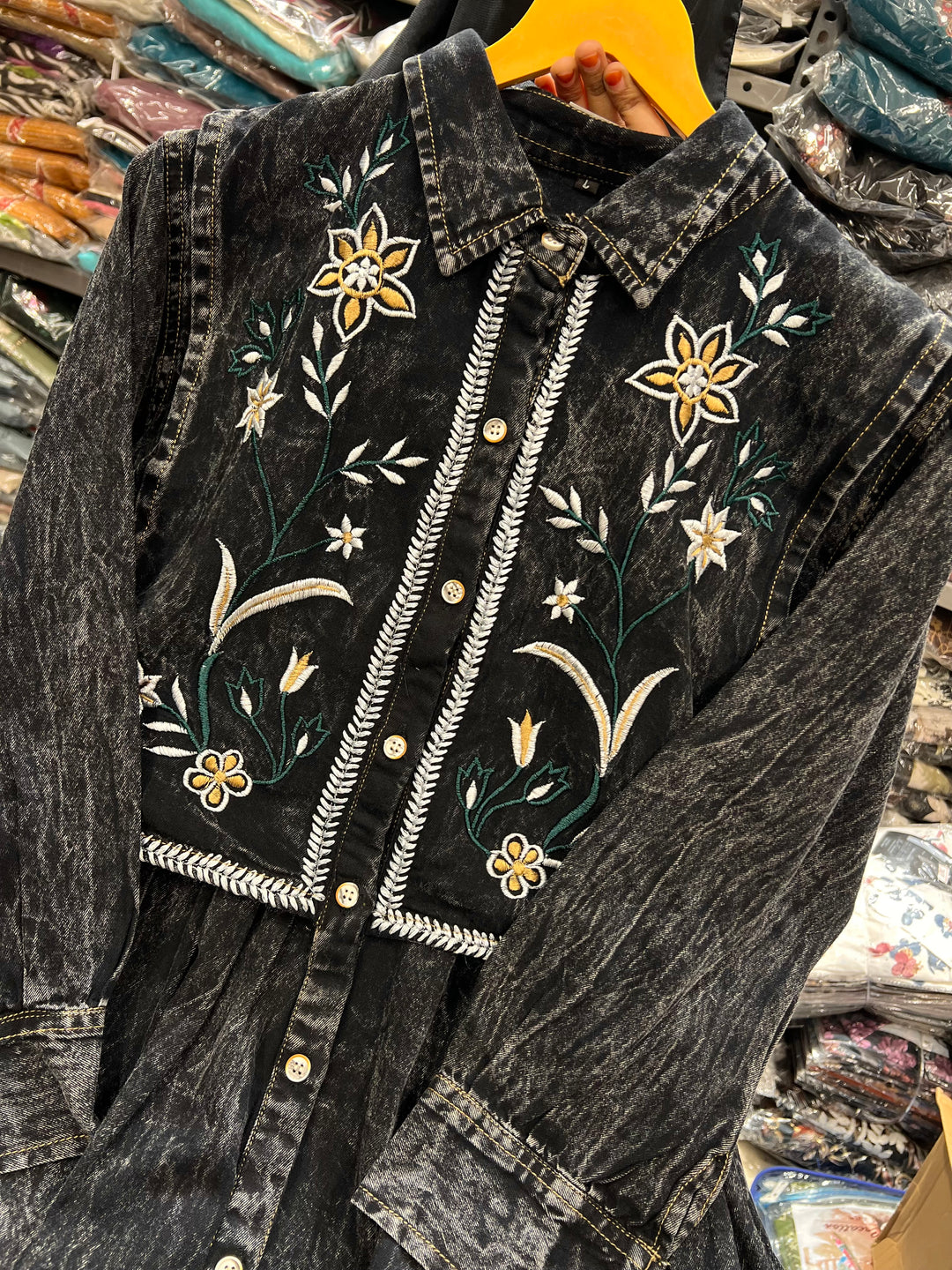 Denim Long gown 2755