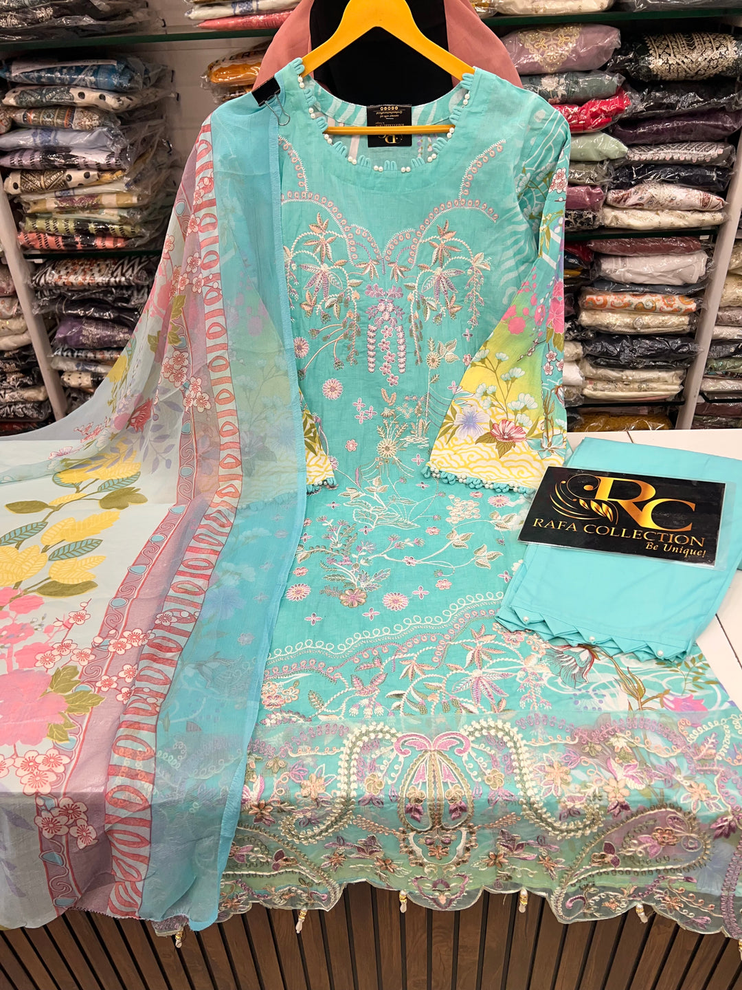 Embroided cotton Suits 2575