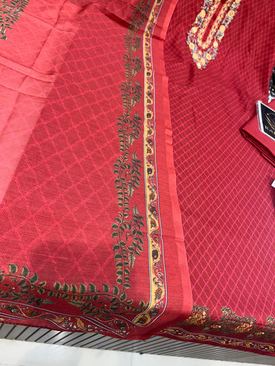 Cotton Unstitched Suit 1579