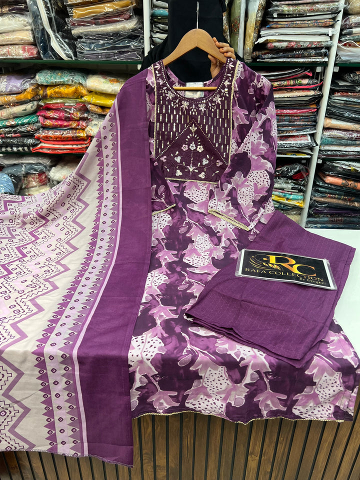 Semi cotton casual suits 2401