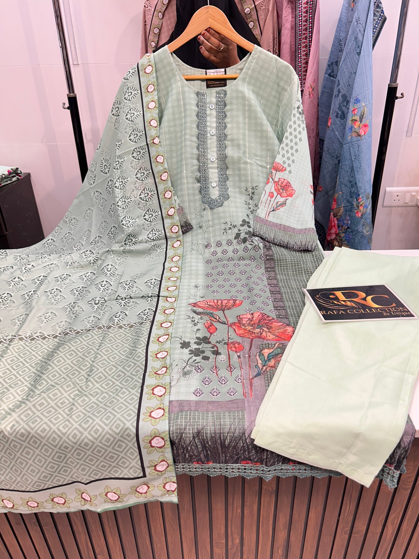 Pakistani print suit 460
