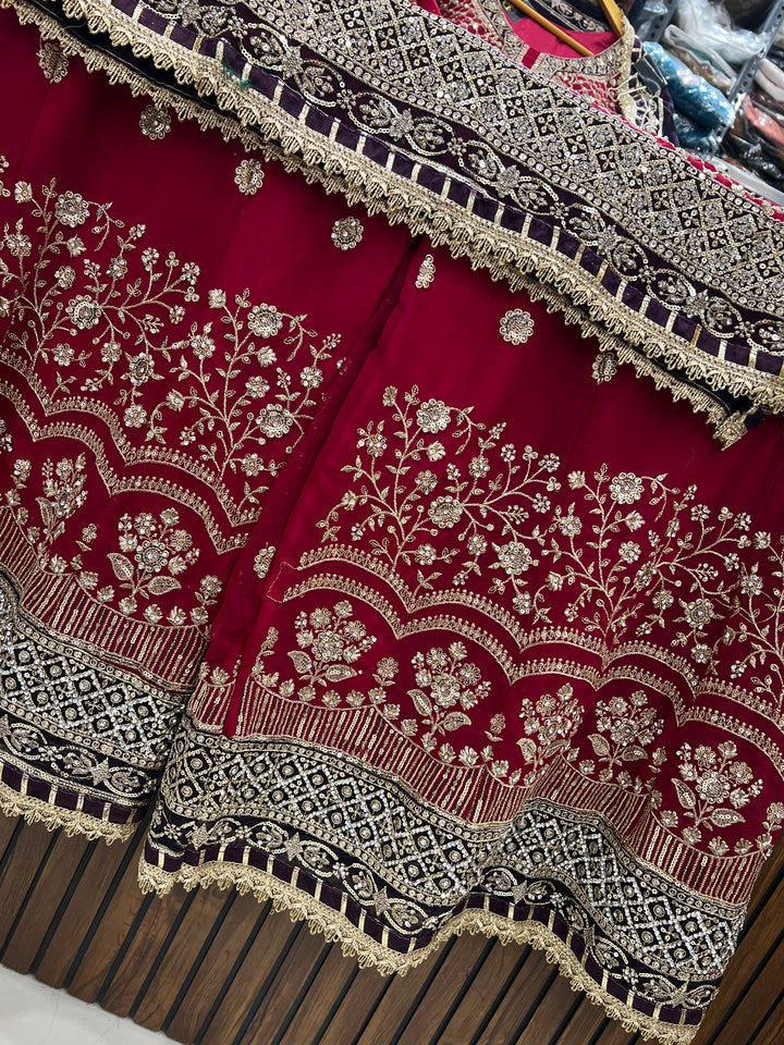 Dual color garara suit 2791