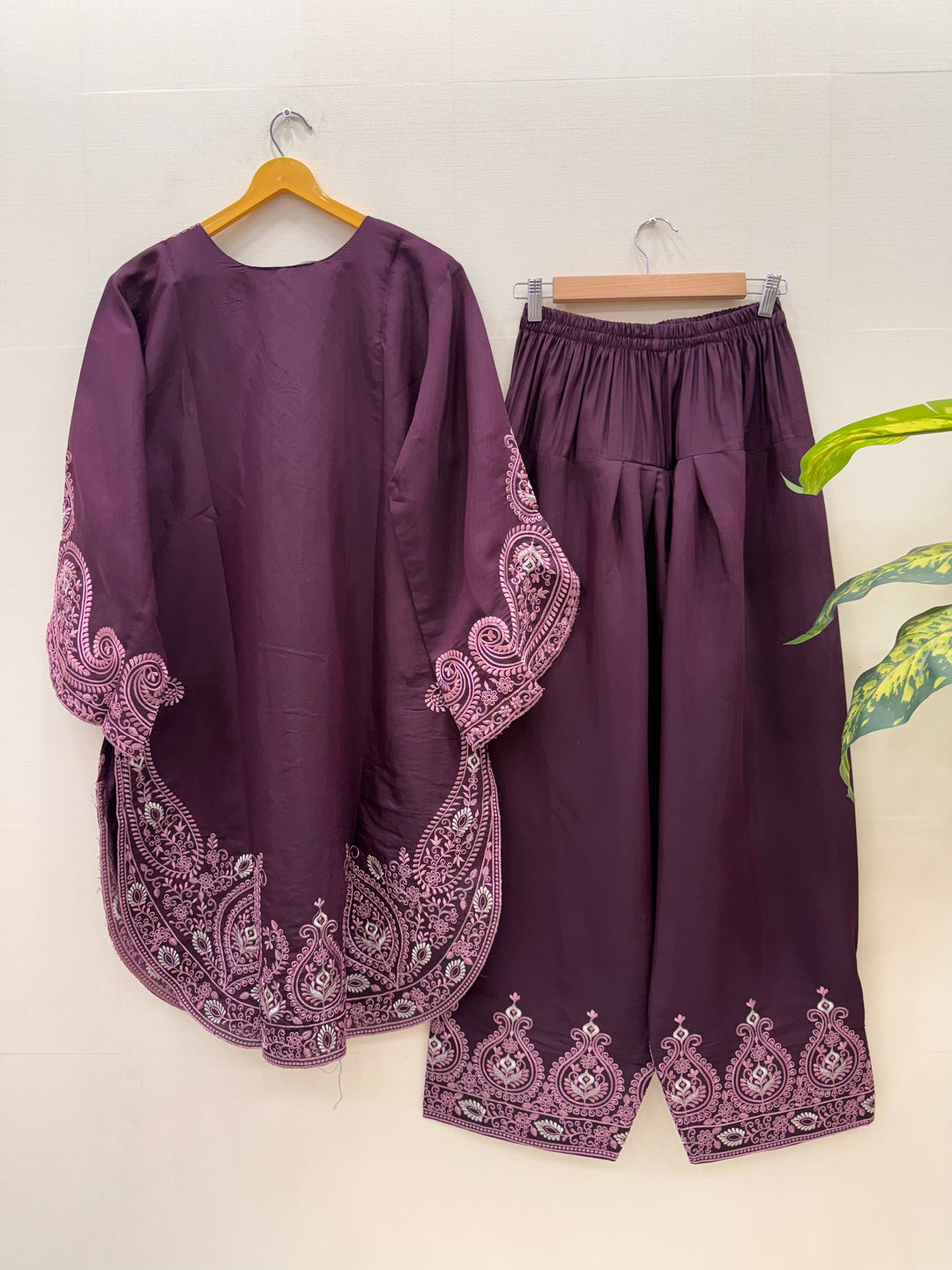 Embroided farshi suits