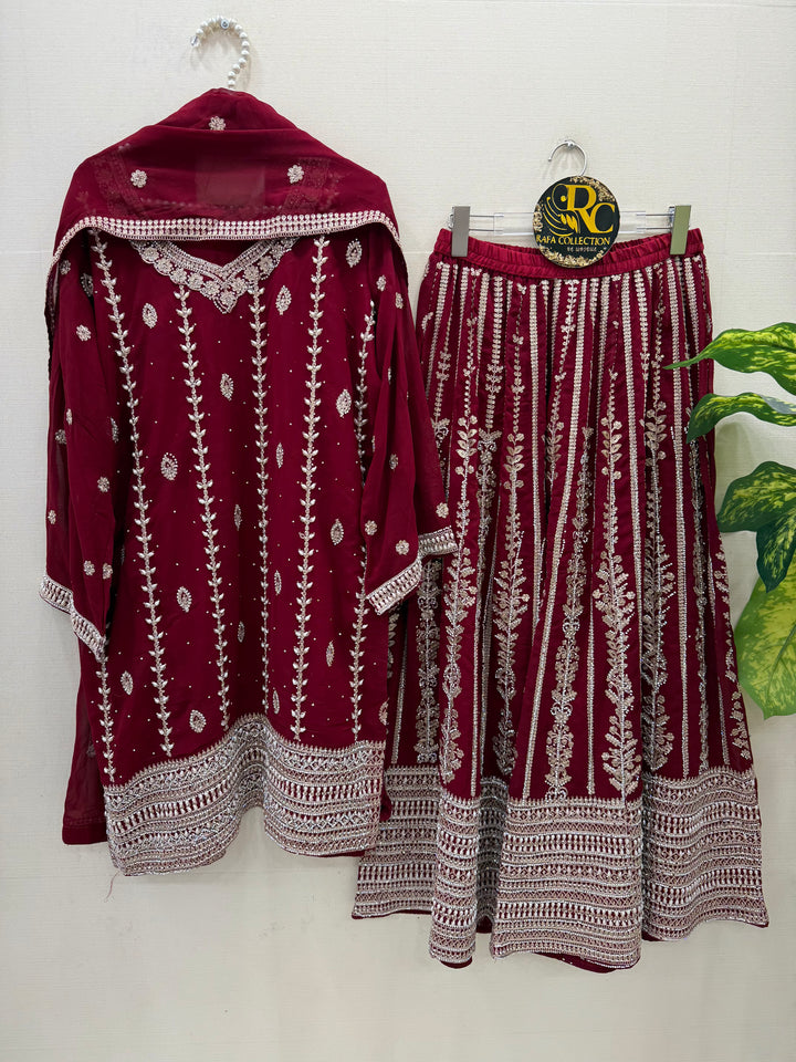 Handwork plazzo suit 5902