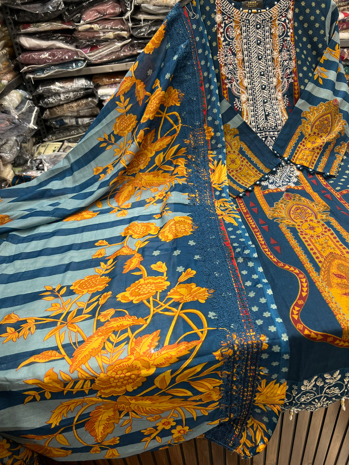 Pakistani pearl embellished suits 2661