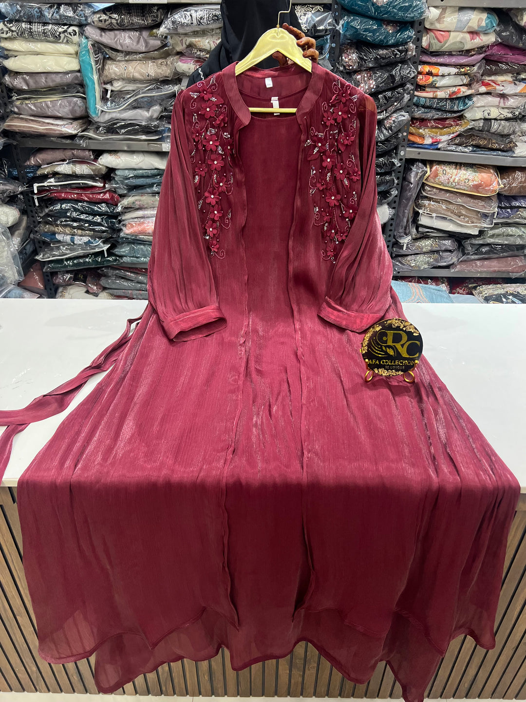 Shimmer shrug gowns 837