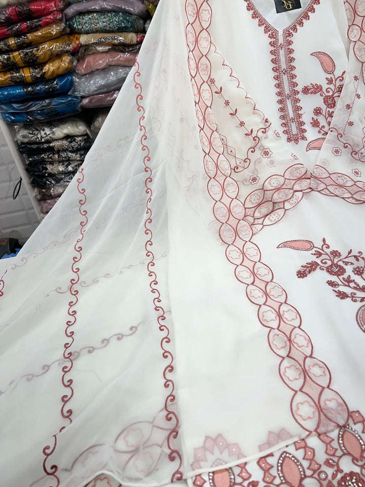 Stone embroidered suits 2781