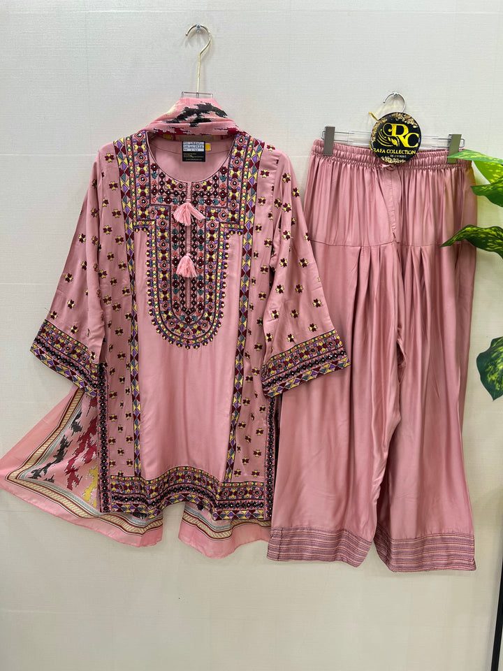 Embroidered afgani Farshi suits 2975